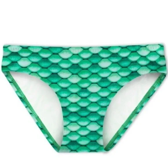 Mermaid Swimsuit Bikini, Womens S Celtic Green,New Bottoms, Excellent Cond Top - Picture 4 of 11